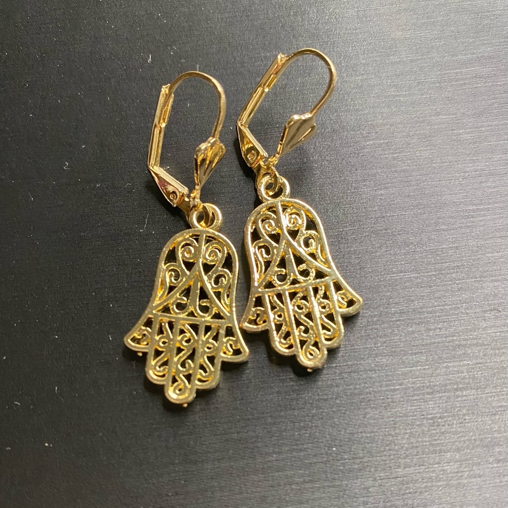 New Hamsa Gold filled earrings
